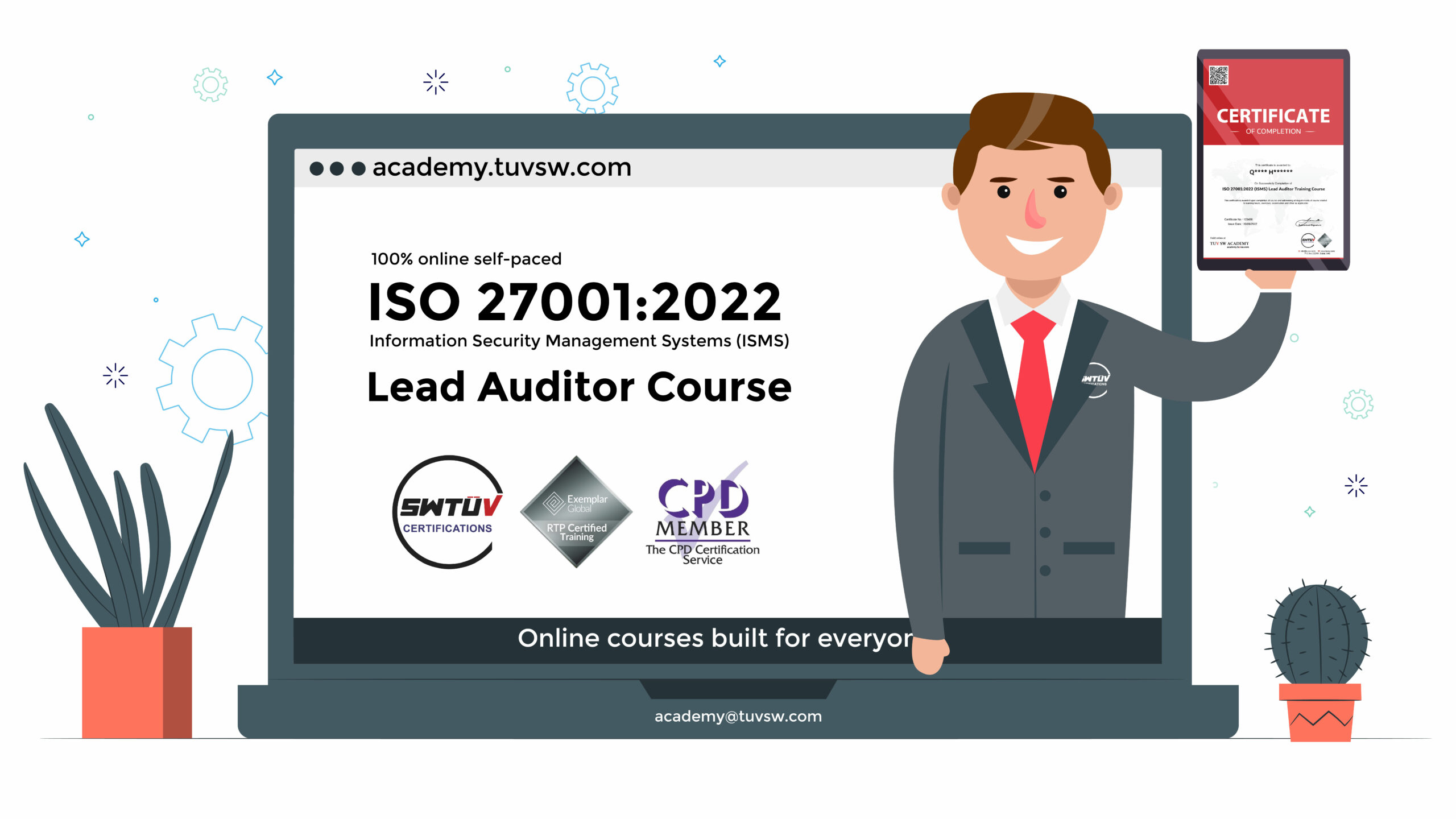 ISO 27001 ISMS lead auditor training course by SWTUV-01-01-01